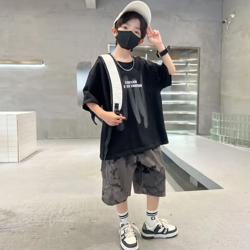 Pure Cotton Printing Kid Costume Children's Summer Suit Men's Sets Clothing From 4 Boy Set Outdoor Clothes Boys Rash Guard Kids
Pure Cotton Printing Kid Costume Children's Summer Suit Men's Sets Clothing From 4 Boy Set Outdoor Clothes Boys Rash Guard Kids