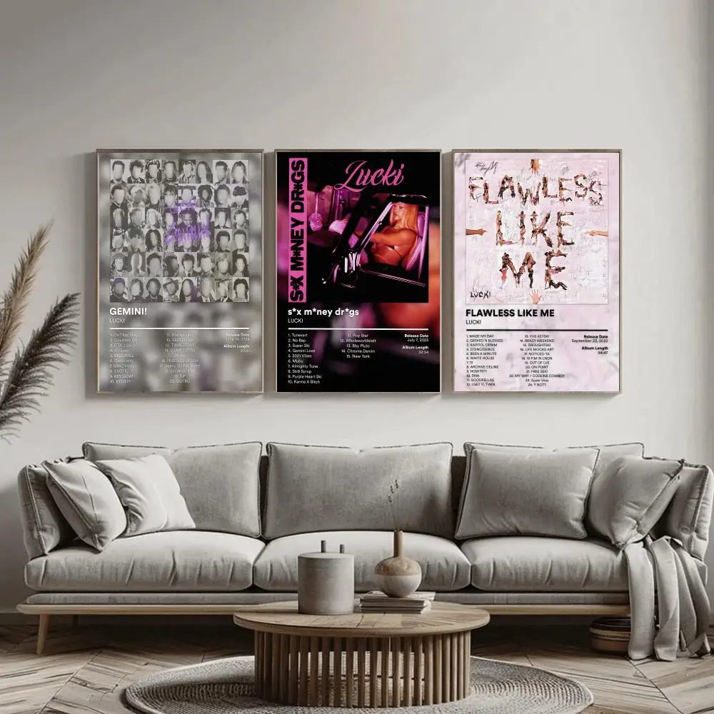 Rapper L-LUCKI Music Album Poster Sticky Wall Waterproof Home Living Room Bedroom Bar Aesthetic Decoration Perfect Gift
Rapper L-LUCKI Music Album Poster Sticky Wall Waterproof Home Living Room Bedroom Bar Aesthetic Decoration Perfect Gift