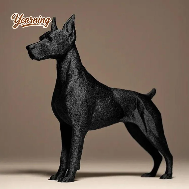 3D Printed All Black Doberman Statue Cool and Dominant Handsome Desk Ornament
3D Printed All Black Doberman Statue Cool and Dominant Handsome Desk Ornament