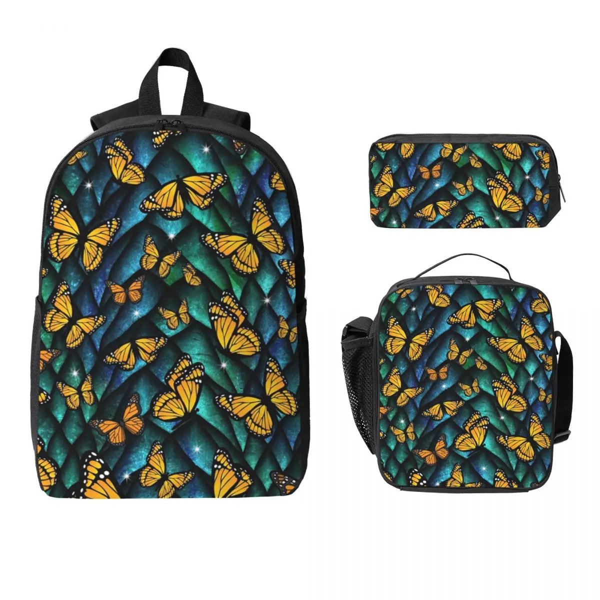 Fantasy Butterfly Dragon! Backpack Boys Girls BookBag School Bag Computer Shoulder Bags 3ps Insulated Lunch Bag Pencil Case
Fantasy Butterfly Dragon! Backpack Boys Girls BookBag School Bag Computer Shoulder Bags 3ps Insulated Lunch Bag Pencil Case