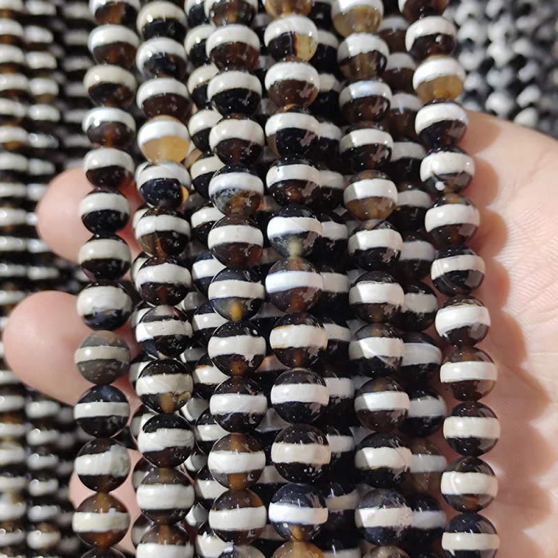 Mankuu Women DIY Bracelet Necklace Natural Gemstone Sandblasted Ornament Stringing Stringing Accessory Striped Stone Agate Beads
Mankuu Women DIY Bracelet Necklace Natural Gemstone Sandblasted Ornament Stringing Stringing Accessory Striped Stone Agate Beads