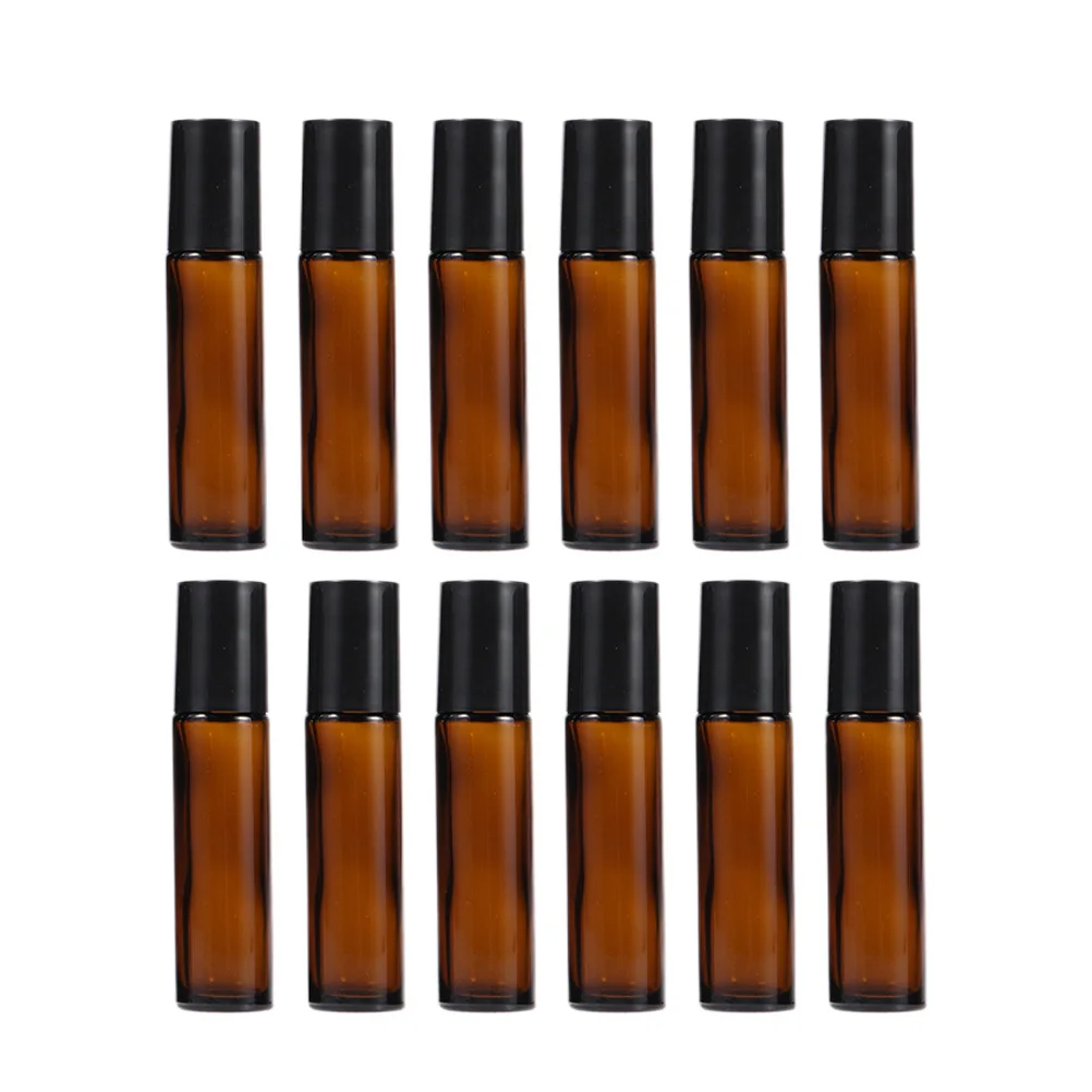 12Pcs Roll-on Bottles Essential Oil Subpackaging Glass Leakproof Portable Brown Refillable Container Travel Use
12Pcs Roll-on Bottles Essential Oil Subpackaging Glass Leakproof Portable Brown Refillable Container Travel Use