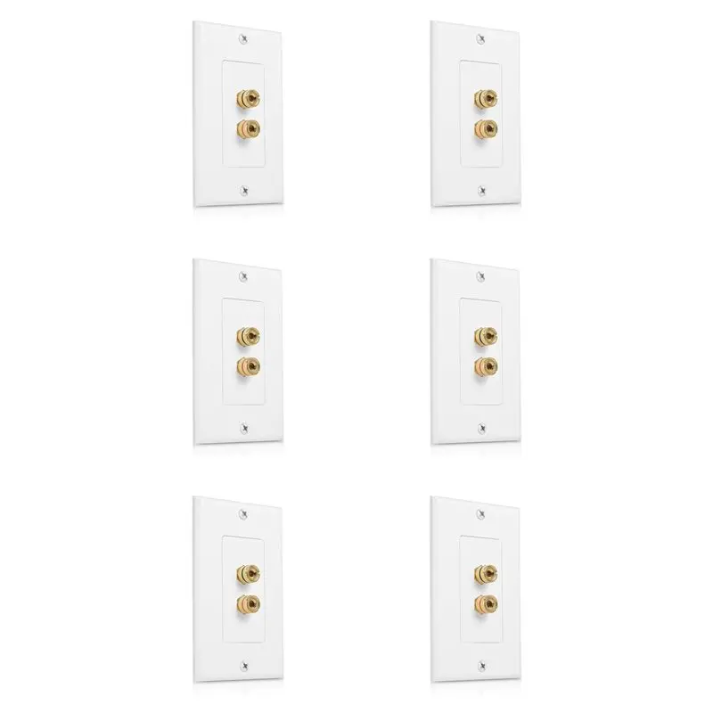AYHF 6X 2 Posts Speaker Wall Plate Home Theater Wall Plate Audio Panel For 1 Speakers
AYHF 6X 2 Posts Speaker Wall Plate Home Theater Wall Plate Audio Panel For 1 Speakers