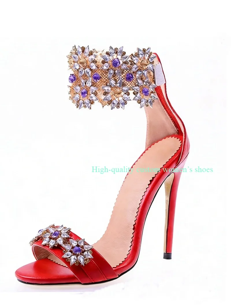 Pointed Toes Rhinestone Accessories Instep Hollow Out Women's Stiletto Heels Attire For Banquets Handmade Luxury Women's Shoes
Pointed Toes Rhinestone Accessories Instep Hollow Out Women's Stiletto Heels Attire For Banquets Handmade Luxury Women's Shoes
