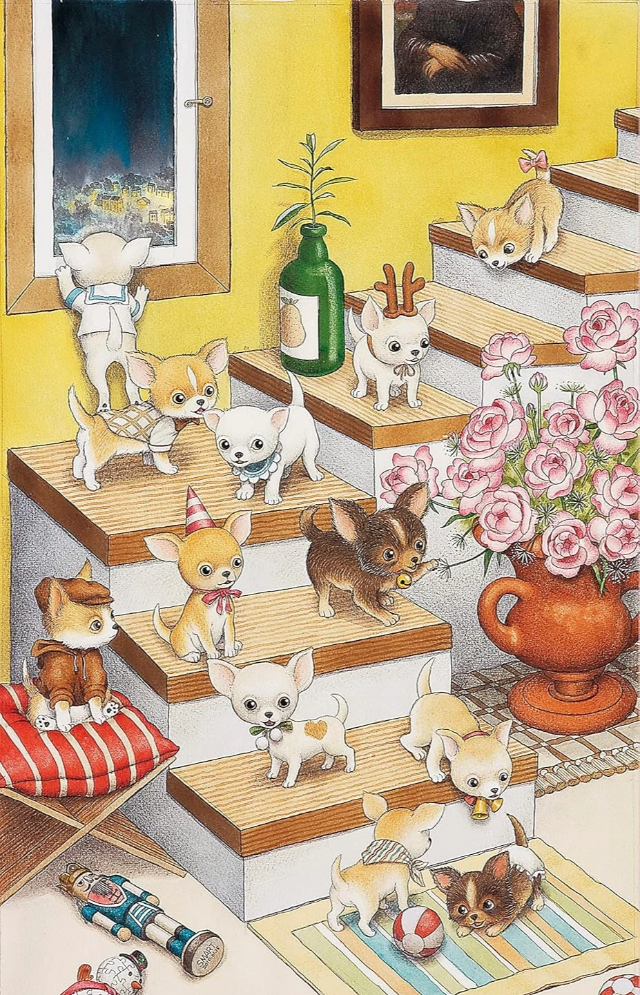 Adult Cute Wooden Puzzle 1000/500/300/120Pcs Dog Staircase Jigsaw Puzzles for Gameroom Bedroom Livingroom Gift Challenging Game
Adult Cute Wooden Puzzle 1000/500/300/120Pcs Dog Staircase Jigsaw Puzzles for Gameroom Bedroom Livingroom Gift Challenging Game