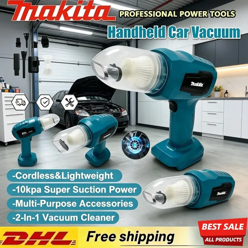 Makita Rechargeable Car Vacuum Cleaner Multifunction Handheld Mini Power Tools Dust Collect Tool Fit 18V 20V Battery
Makita Rechargeable Car Vacuum Cleaner Multifunction Handheld Mini Power Tools Dust Collect Tool Fit 18V 20V Battery
