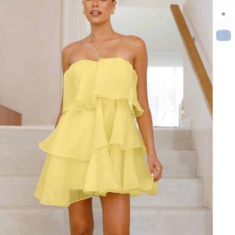 Sexy Fashionable Strapless Backless Cake Dress New Summer 2025 Cross-Border Elegant Women's Clothing without Brand Origin China
Sexy Fashionable Strapless Backless Cake Dress New Summer 2025 Cross-Border Elegant Women's Clothing without Brand Origin China