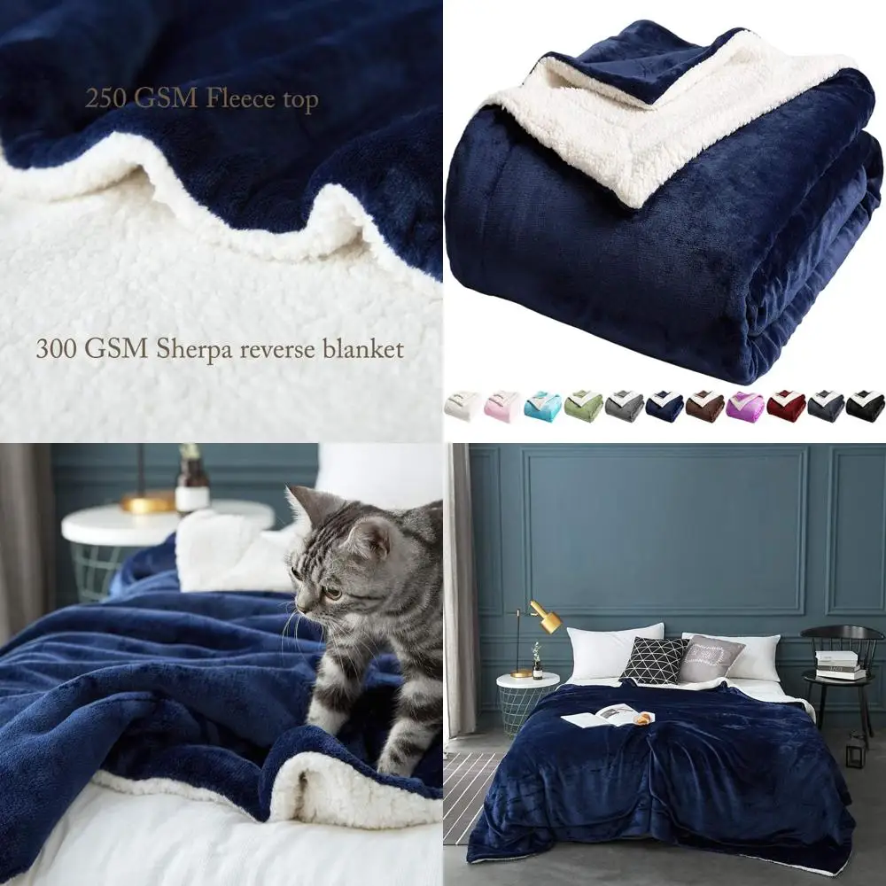 Плюшевое флисовое одеяло размера Queen-size - ультрамягкое, теплое, уютное, пушистое, двустороннее, из микрофибры, цвета темно-синий
Плюшевое флисовое одеяло размера Queen-size - ультрамягкое, теплое, уютное, пушистое, двустороннее, из микрофибры, цвета темно-синий