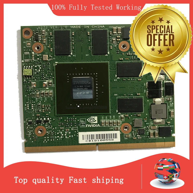 Видеокарта Quadro K1000M GDDR3 2 ГБ N14P-Q1-A2 для iMac A1311 A1312 для HP 8740W 8760W 8540W 8560W Dell M4700 M4800
Видеокарта Quadro K1000M GDDR3 2 ГБ N14P-Q1-A2 для iMac A1311 A1312 для HP 8740W 8760W 8540W 8560W Dell M4700 M4800