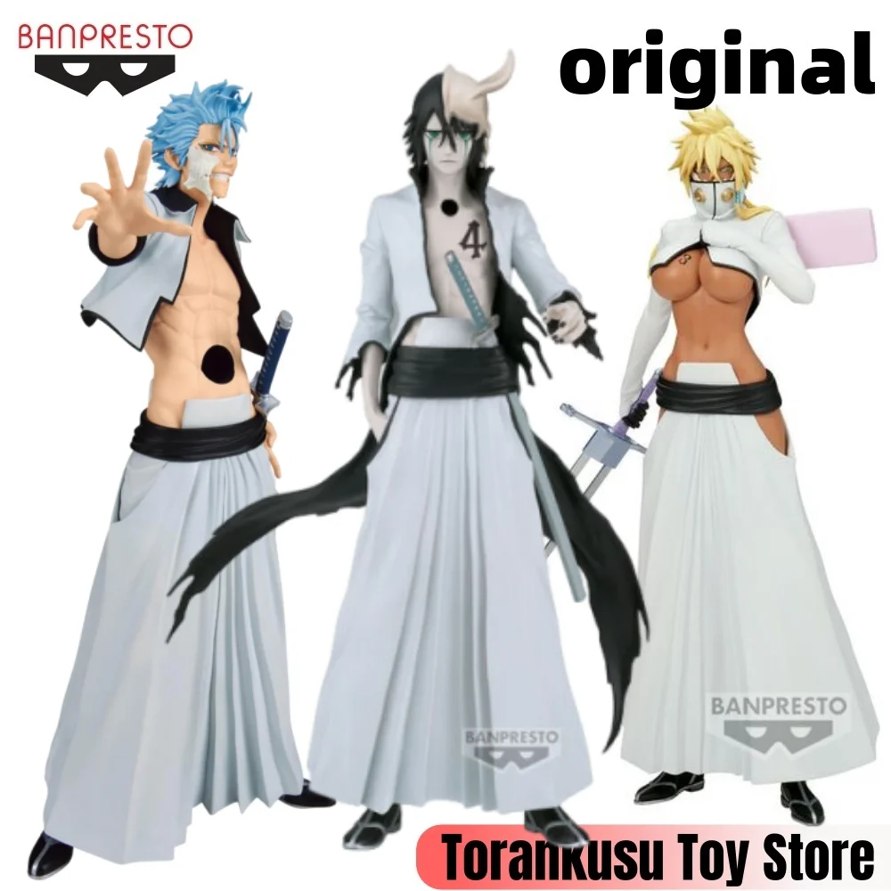 BANPRESTO Bleach Anime Grimmjow & Tier Harribel & Ulquiorra Cifer Maximatic Glitter & Glamours Action Figures Original Figurine
BANPRESTO Bleach Anime Grimmjow & Tier Harribel & Ulquiorra Cifer Maximatic Glitter & Glamours Action Figures Original Figurine