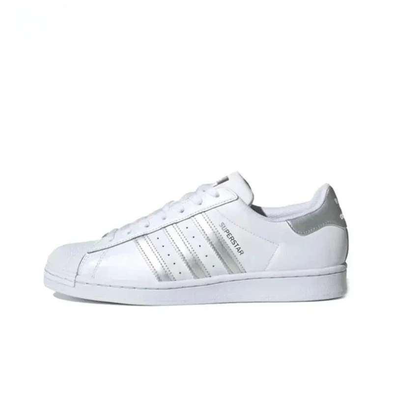 Adidas Originals Superstar White Sliver Мужская и женская удобная обувь для скейтборда Уличные повседневные кроссовки EG4959
Adidas Originals Superstar White Sliver Мужская и женская удобная обувь для скейтборда Уличные повседневные кроссовки EG4959