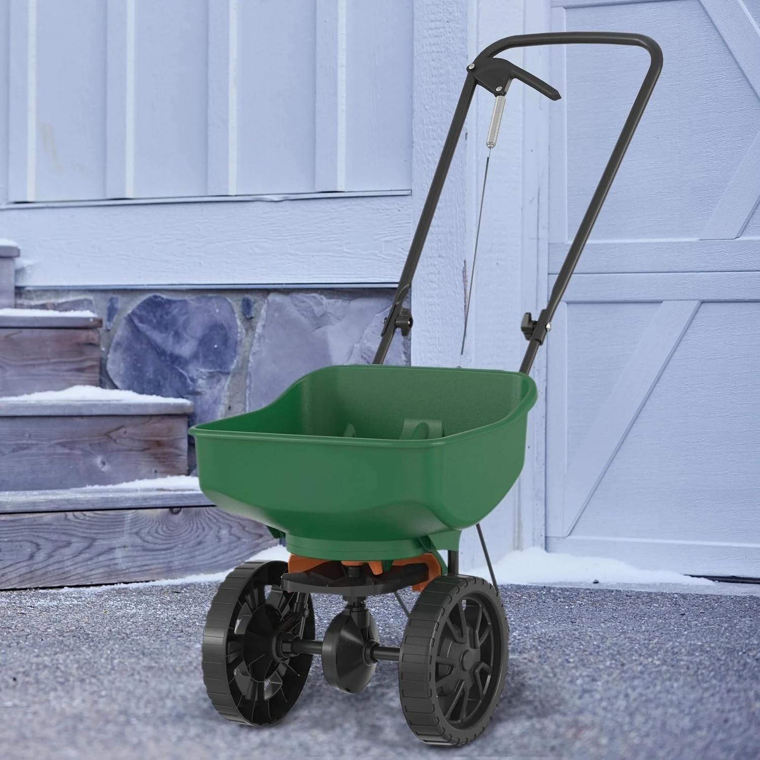 Mini Broadcast Spreader for Seed,Fertilizer,Salt,Ice Melt, Holds up to 5,000 sq.ft. Product
Mini Broadcast Spreader for Seed,Fertilizer,Salt,Ice Melt, Holds up to 5,000 sq.ft. Product