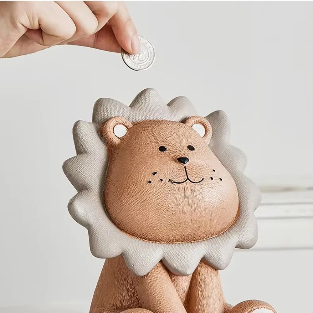Large Capacity Lion Money Box Resistant Fall Nordic Style Piggy Bank Cartoon Cute Style Money Boxes Children Use
Large Capacity Lion Money Box Resistant Fall Nordic Style Piggy Bank Cartoon Cute Style Money Boxes Children Use