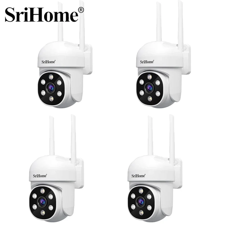 Srihome 4PCS Smart 2.4G WiFi Indoor Camera Two way audio PTZ Move Follow Outdoor Wifi Surveillance CamSecurity Protection Camera
Srihome 4PCS Smart 2.4G WiFi Indoor Camera Two way audio PTZ Move Follow Outdoor Wifi Surveillance CamSecurity Protection Camera