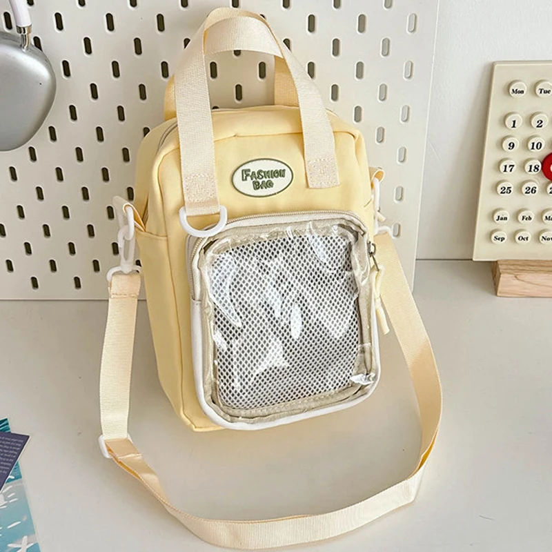 HAEX Casual Women Ita Bags DIY Anime Badge Small Capacity Doll Show Crossbody Shoulder Bags Daily Nylon Candy Color Bolso Mujer
HAEX Casual Women Ita Bags DIY Anime Badge Small Capacity Doll Show Crossbody Shoulder Bags Daily Nylon Candy Color Bolso Mujer