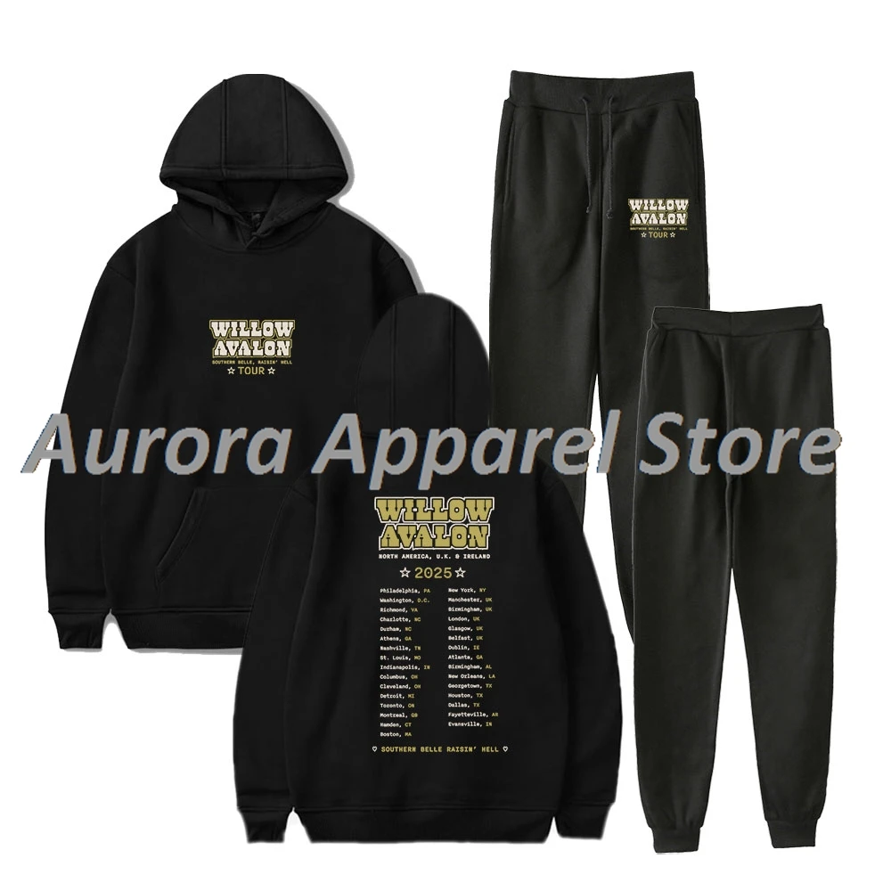 Willow Avalon Southern Belle Raisin Hell Tour Hoodies Jogger Pants Set Cosplay Women Men Fashion Streetwear Sweatshirts
Willow Avalon Southern Belle Raisin Hell Tour Hoodies Jogger Pants Set Cosplay Women Men Fashion Streetwear Sweatshirts