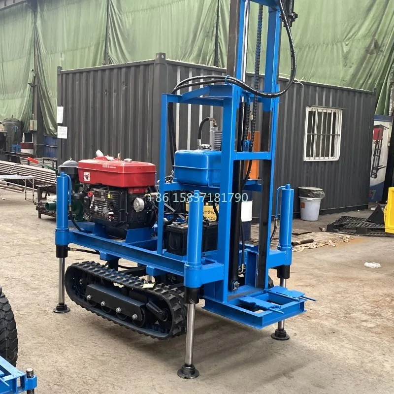 Portable Small Drilling Rig 100 Meters Steel Crawler Mounted Rotary Water Well Drilling Rig Machine Mine Drilling Rig for Mexico
Portable Small Drilling Rig 100 Meters Steel Crawler Mounted Rotary Water Well Drilling Rig Machine Mine Drilling Rig for Mexico