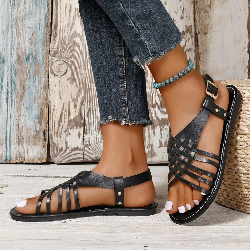 Sandals Women Summer New Flats Casual Open Toe Beach Shoes Woman Comfort Retro Gladiator Sandals Flat Footwear Sandalias
Sandals Women Summer New Flats Casual Open Toe Beach Shoes Woman Comfort Retro Gladiator Sandals Flat Footwear Sandalias