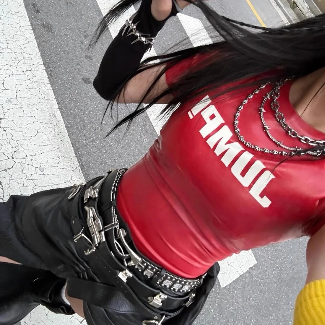 new Autumn Shiny Rubber Top Womens Hot Fashion Sexy Short Sleeve Tight Fit Trendy Streetwear Pullover Clothing Graphic T Sh
new Autumn Shiny Rubber Top Womens Hot Fashion Sexy Short Sleeve Tight Fit Trendy Streetwear Pullover Clothing Graphic T Sh