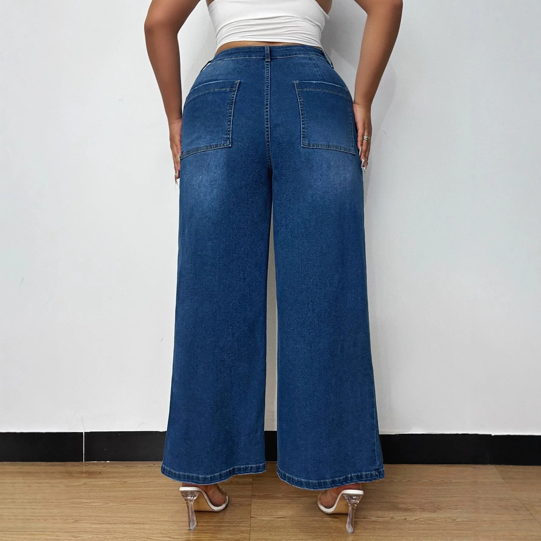 High Waist Wide Leg Culottes Jeans Women's New Loose Trouser Legs Flared Floor Pants Skirt Trousers
High Waist Wide Leg Culottes Jeans Women's New Loose Trouser Legs Flared Floor Pants Skirt Trousers