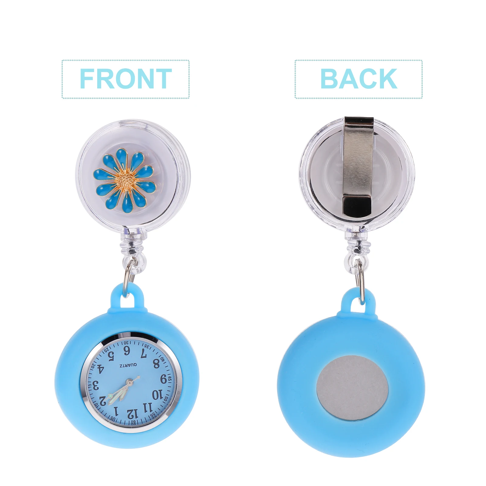 1pc Nurse Pocket Watch Retractable Durable Alloy Glass Women Clip-On Fob Timepiece For Medical Staff Gift Hanging Watch
1pc Nurse Pocket Watch Retractable Durable Alloy Glass Women Clip-On Fob Timepiece For Medical Staff Gift Hanging Watch