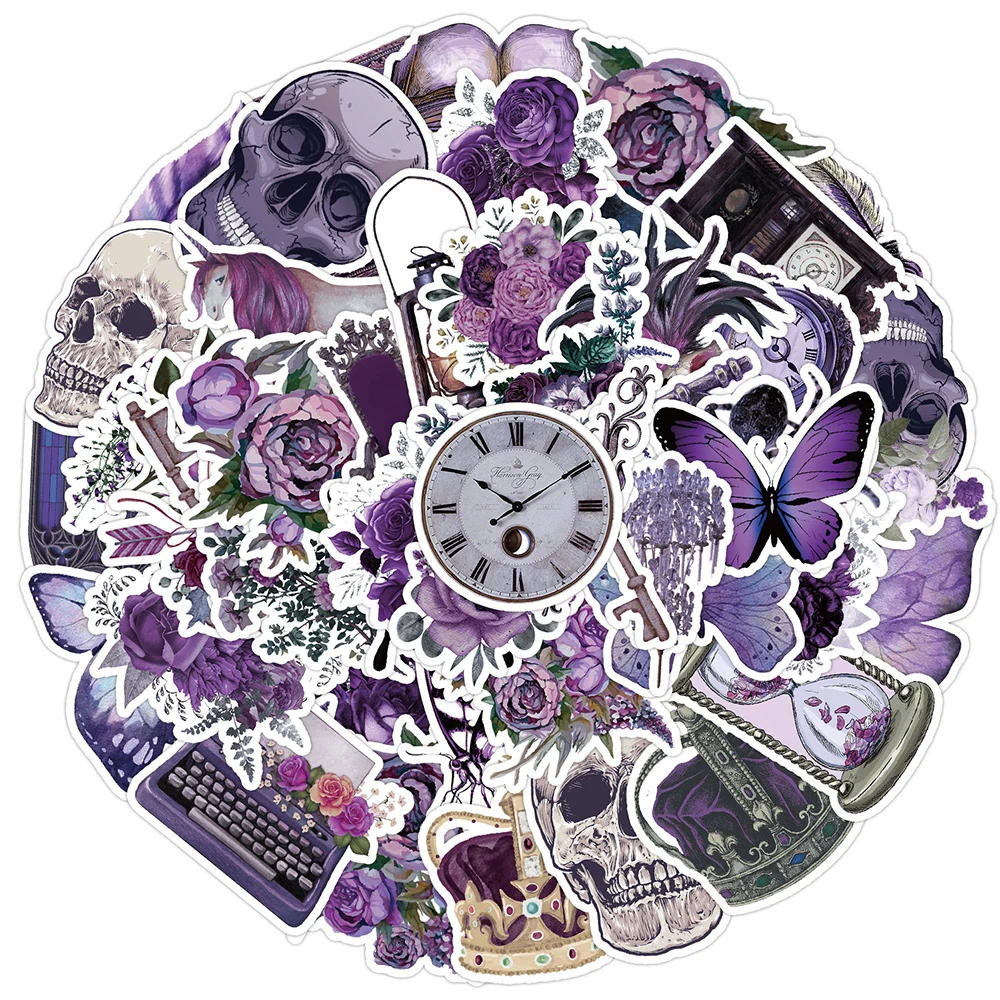 10/30/50pcs Purple Gothic Flower Skull Cool Waterproof Stickers Motorcycle Phone Skateboard Laptop Decoration Sticker Kids Toy
10/30/50pcs Purple Gothic Flower Skull Cool Waterproof Stickers Motorcycle Phone Skateboard Laptop Decoration Sticker Kids Toy