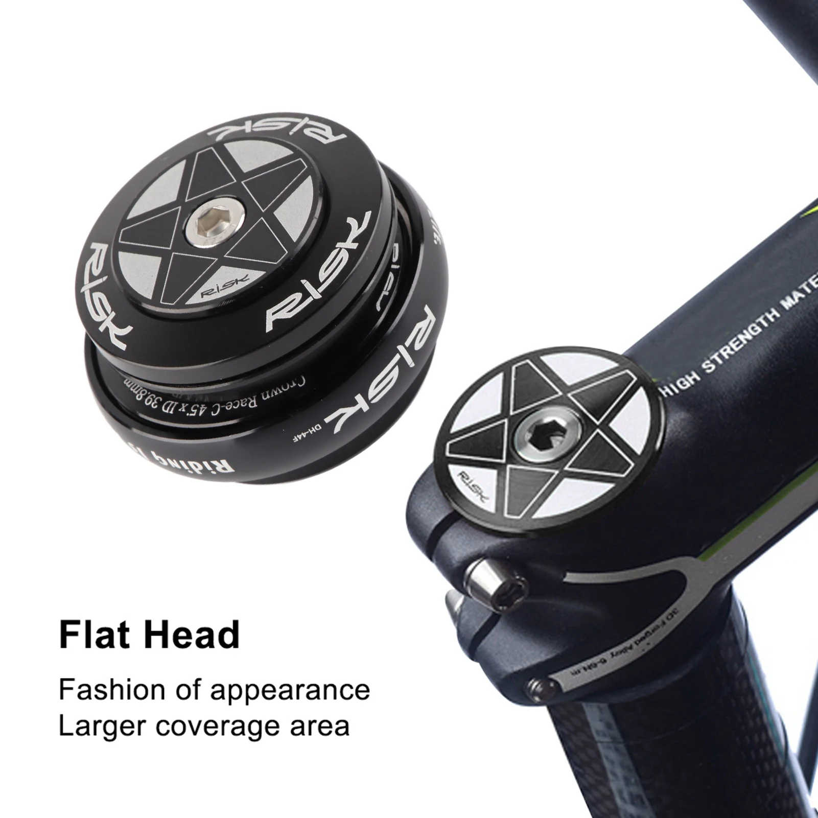 Risk 44mm Headset Bike Headset Set Bike External Bearing Headset for 44mm Straight Tube Frame Accessory
Risk 44mm Headset Bike Headset Set Bike External Bearing Headset for 44mm Straight Tube Frame Accessory