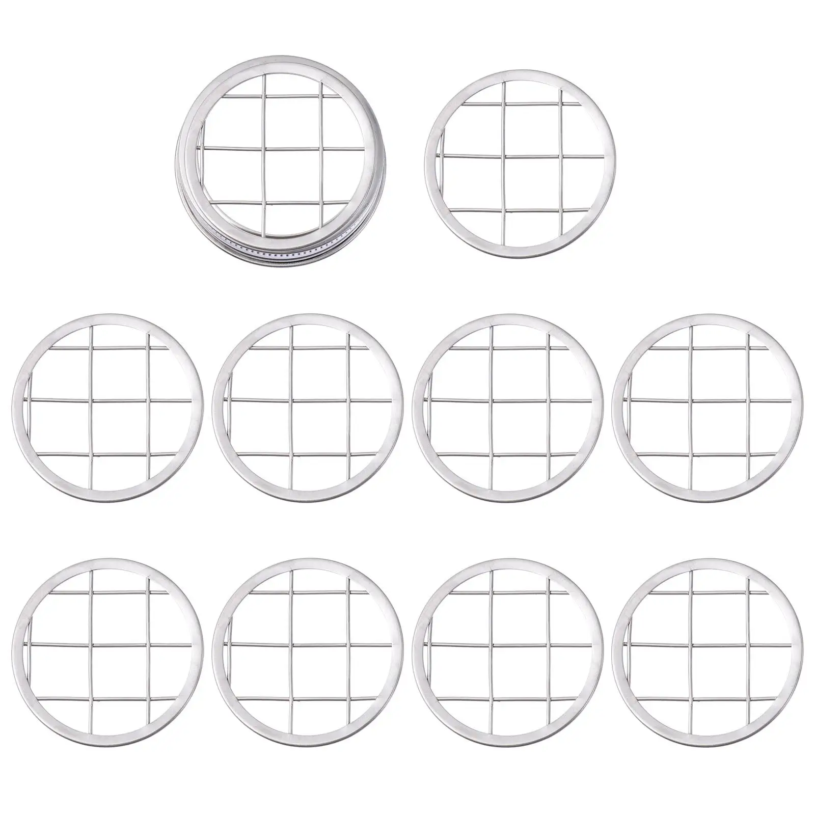 11 Pcs Stainless Steel Canning Jar Replacement Lids for Flower Arrangement Plant Jar Covers Kitchen Bar Accessories
11 Pcs Stainless Steel Canning Jar Replacement Lids for Flower Arrangement Plant Jar Covers Kitchen Bar Accessories