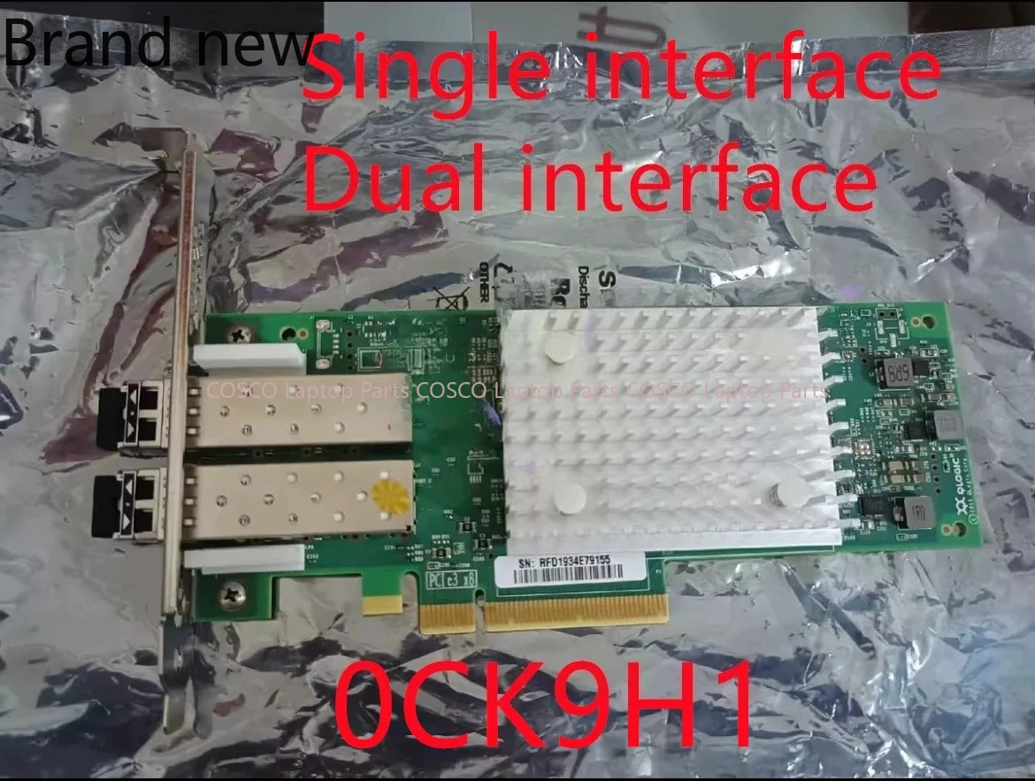 New original 0CK9H1 FOR DELL QLE2692-dEL WVT0T P0TRP 403-BBMT 16Gb HBA card FRU 1pcs
New original 0CK9H1 FOR DELL QLE2692-dEL WVT0T P0TRP 403-BBMT 16Gb HBA card FRU 1pcs