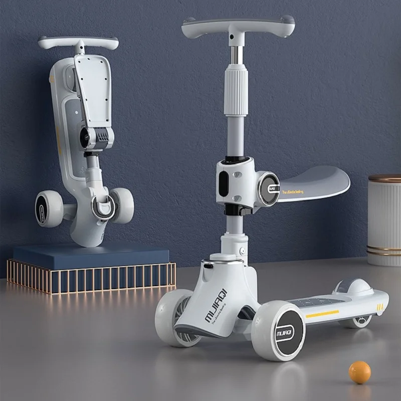 LazyChild Child Scooter 1-12 Year Old Folding Shine Balance Bike Adjustable Height Skateboard 2 In 1 Baby Stroller Gift For Baby
LazyChild Child Scooter 1-12 Year Old Folding Shine Balance Bike Adjustable Height Skateboard 2 In 1 Baby Stroller Gift For Baby
