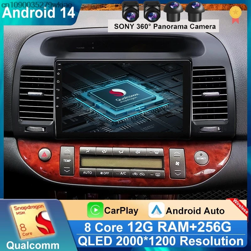 Car Radio Carplay Android 14 Auto Wireless For Toyota Camry 5 2002-2006 Autoradio Multimedia Automotive Video Wifi GPS CarPlay
Car Radio Carplay Android 14 Auto Wireless For Toyota Camry 5 2002-2006 Autoradio Multimedia Automotive Video Wifi GPS CarPlay