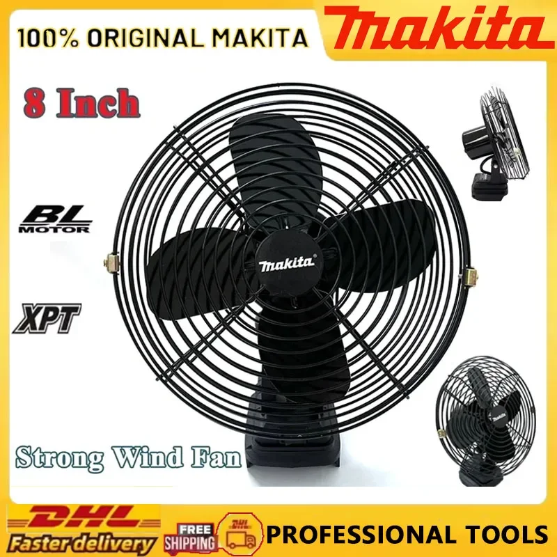 Makita Camping Fan 8 Inches Wireless Outdoor Fishing Desktop Portable Metal Fan Strong Wind Fan Fit Makita 18V 20V Battery
Makita Camping Fan 8 Inches Wireless Outdoor Fishing Desktop Portable Metal Fan Strong Wind Fan Fit Makita 18V 20V Battery