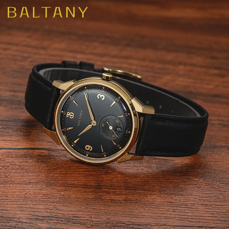 Baltany Original Design 36mm Sunburst Subsecond Vintage Watches S4108 Luxury Dress Watch 5Bar Automation Mechanical Watches Man
Baltany Original Design 36mm Sunburst Subsecond Vintage Watches S4108 Luxury Dress Watch 5Bar Automation Mechanical Watches Man