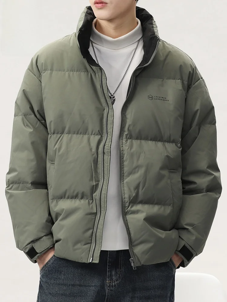 Men's ort Puffer Jaet Thiened Stand Collar Winter Warm Outerwear Faionable All-Match Youth Polyester Fiber
Men's ort Puffer Jaet Thiened Stand Collar Winter Warm Outerwear Faionable All-Match Youth Polyester Fiber