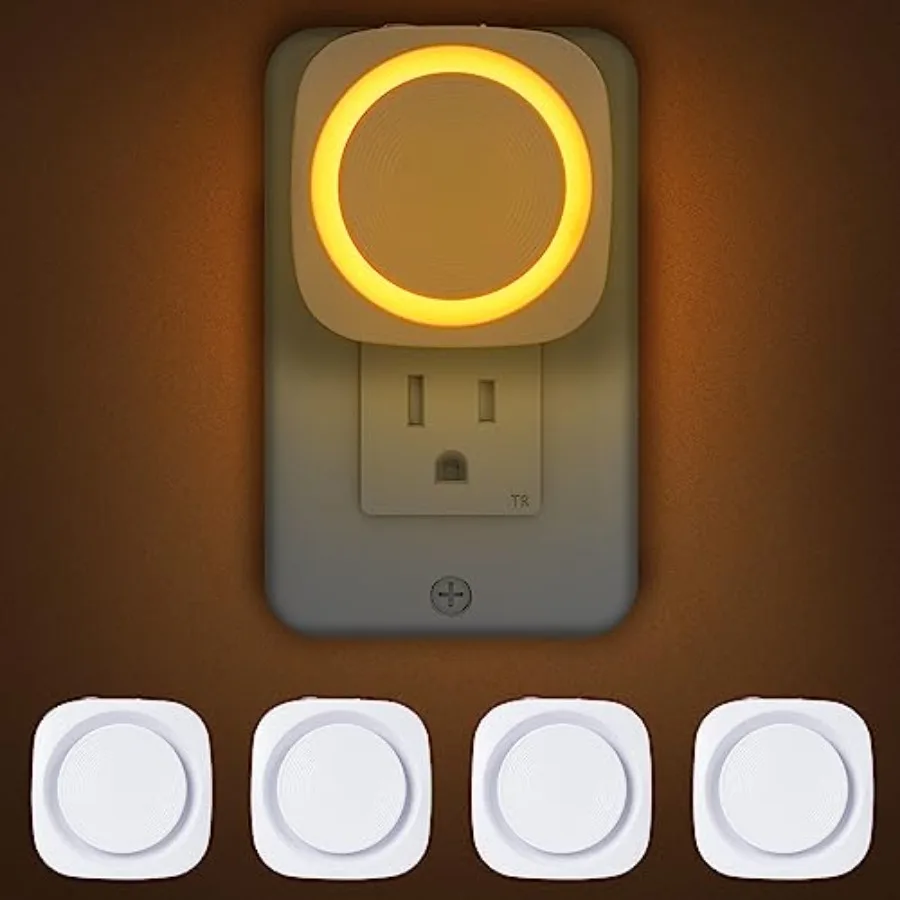 Night Lights Plug into Wall, 4 Packs Dimmable Night Light with Dust to Dawn Sensor, Automatically Turn on and Off, Gentle Glow
Night Lights Plug into Wall, 4 Packs Dimmable Night Light with Dust to Dawn Sensor, Automatically Turn on and Off, Gentle Glow