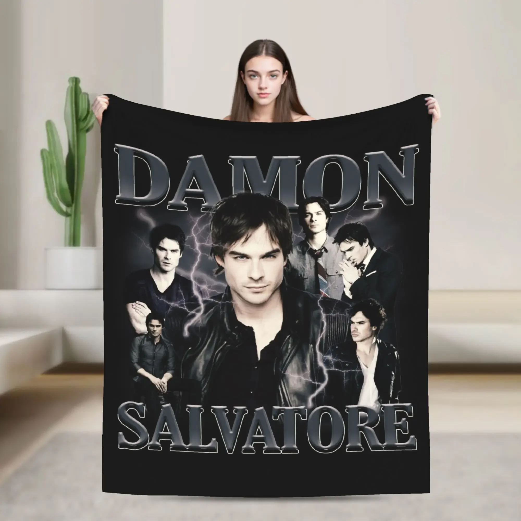 Damon Salvatore Velvet Blanket The Vampire Diaries Ian Somerhalder Soft Throw for Sofa Bed Decor
Damon Salvatore Velvet Blanket The Vampire Diaries Ian Somerhalder Soft Throw for Sofa Bed Decor