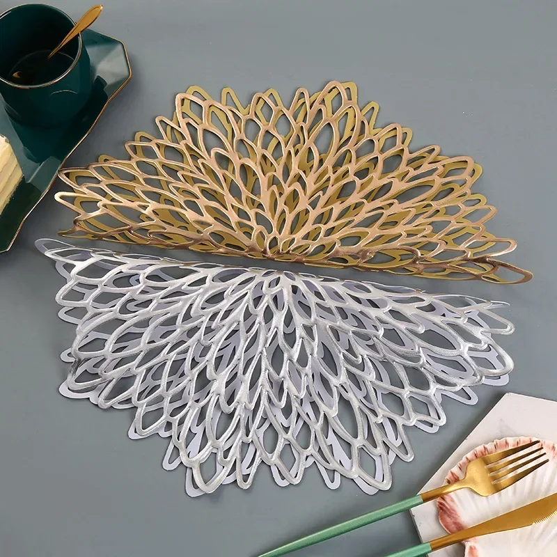 1 PCS Placemat for Dining Table Hollow Pad Coaster Pads Table Bowl Mats Gold Dining Mat Non-slip insulation table mat
1 PCS Placemat for Dining Table Hollow Pad Coaster Pads Table Bowl Mats Gold Dining Mat Non-slip insulation table mat