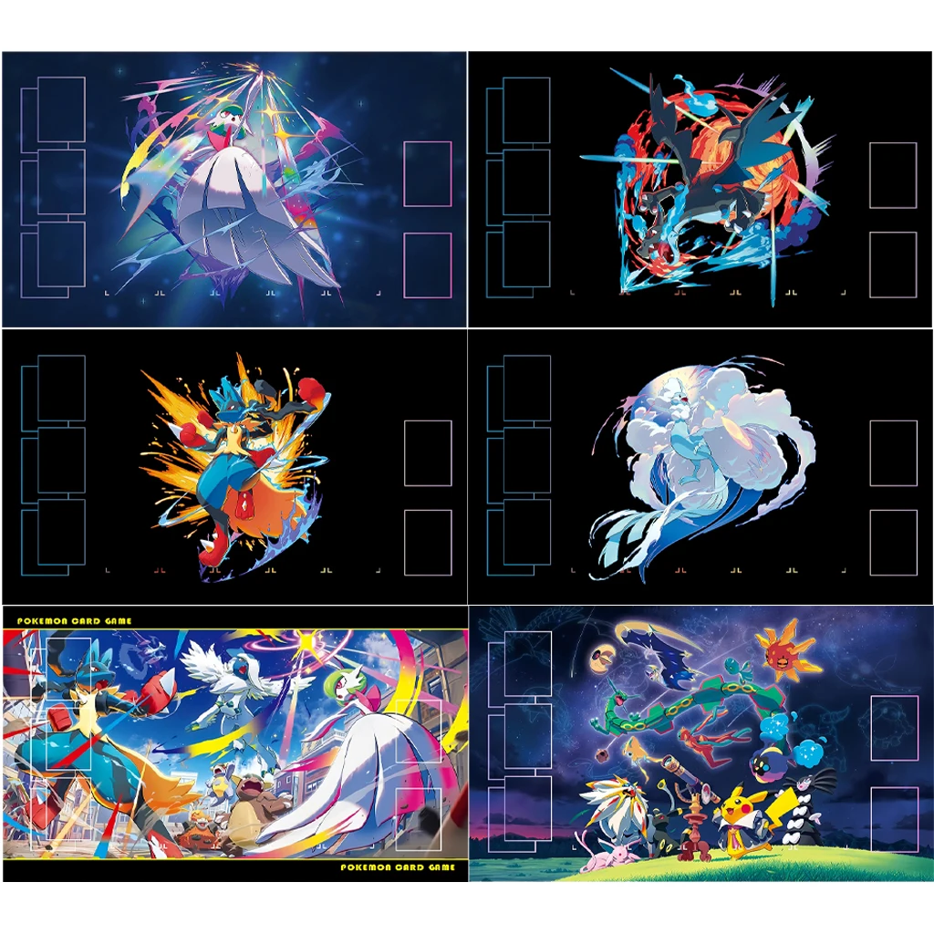 8 моделей 600*350*2 мм Diy Pokemon игровой коврик аниме Gardevoir Lucario Charizard коврик для боевой карты резиновый противоскользящий коврик для карт
8 моделей 600*350*2 мм Diy Pokemon игровой коврик аниме Gardevoir Lucario Charizard коврик для боевой карты резиновый противоскользящий коврик для карт