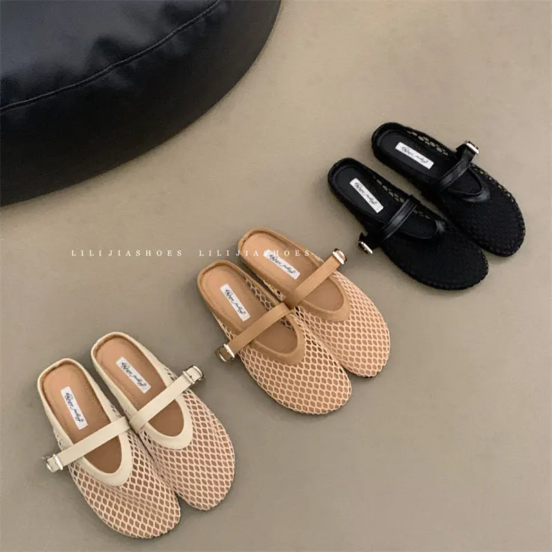 Bailamos Fashionable Mesh Women's Slipper Ballet Mary Jane Shoes Summer Walking Shoes Round Toe Buckle Flats Mujer
Bailamos Fashionable Mesh Women's Slipper Ballet Mary Jane Shoes Summer Walking Shoes Round Toe Buckle Flats Mujer