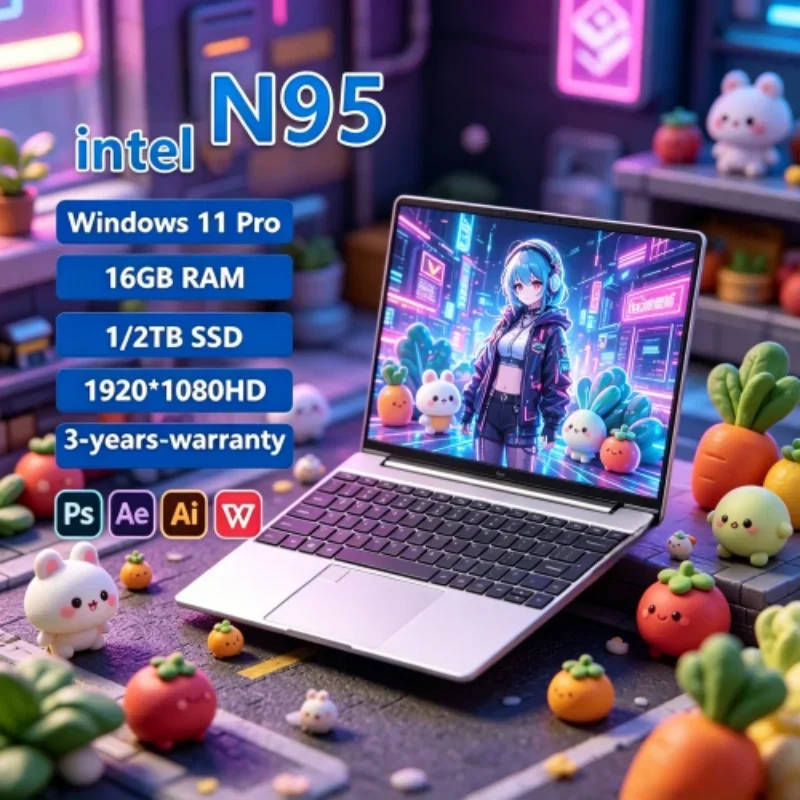 Magnificent 2026 Original 15.6" Laptop N95 FHD IPS Display 120 Hz Polished inish Ultralear Screen SSD Stylish Backlit Keyboard
Magnificent 2026 Original 15.6" Laptop N95 FHD IPS Display 120 Hz Polished inish Ultralear Screen SSD Stylish Backlit Keyboard