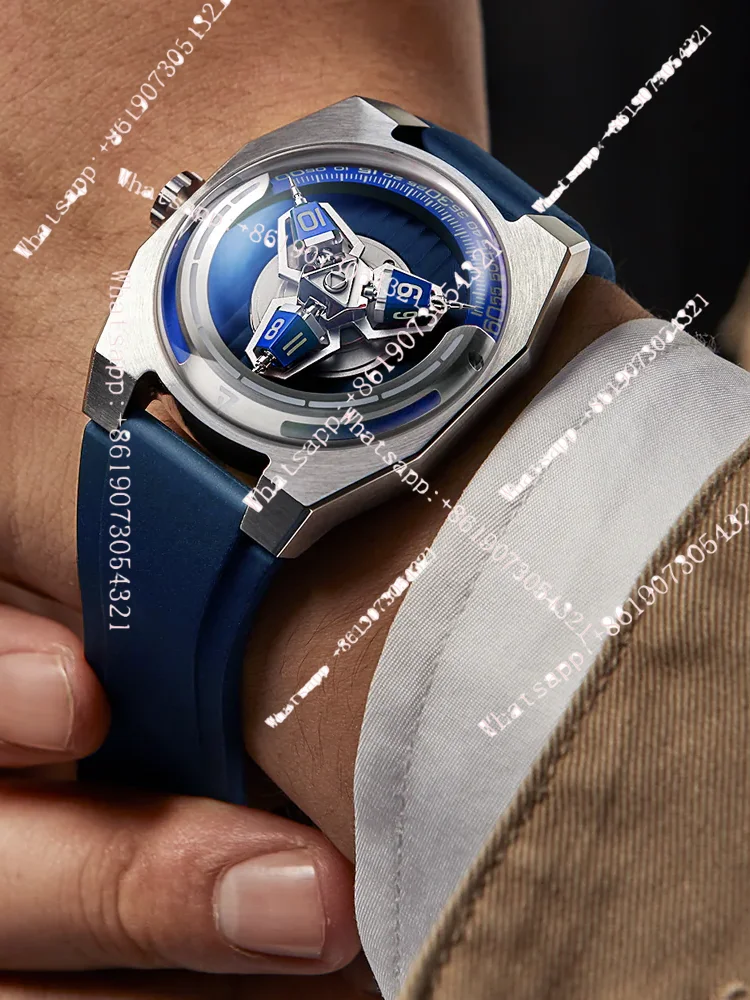 Luminous personalized creative independent watchmaking three-dimensional star wheel personalized mechanical watch
Luminous personalized creative independent watchmaking three-dimensional star wheel personalized mechanical watch