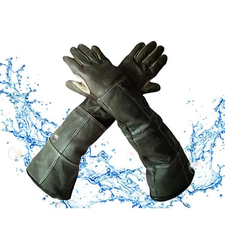 Waterproof Animal Handling Gloves Anti-Scratch/Bite Protective Long Gloves for Pet Cat Bathing Dog Bird in Black Size M
Waterproof Animal Handling Gloves Anti-Scratch/Bite Protective Long Gloves for Pet Cat Bathing Dog Bird in Black Size M
