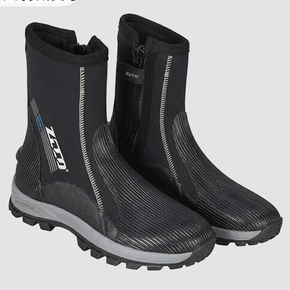 Dive Boots 5MM Neoprene Wetsuit Boots Surf Booties for Men Women Diving Boots Side Zipper Anti-Slip Rubber Sole Aqua Shoes
Dive Boots 5MM Neoprene Wetsuit Boots Surf Booties for Men Women Diving Boots Side Zipper Anti-Slip Rubber Sole Aqua Shoes