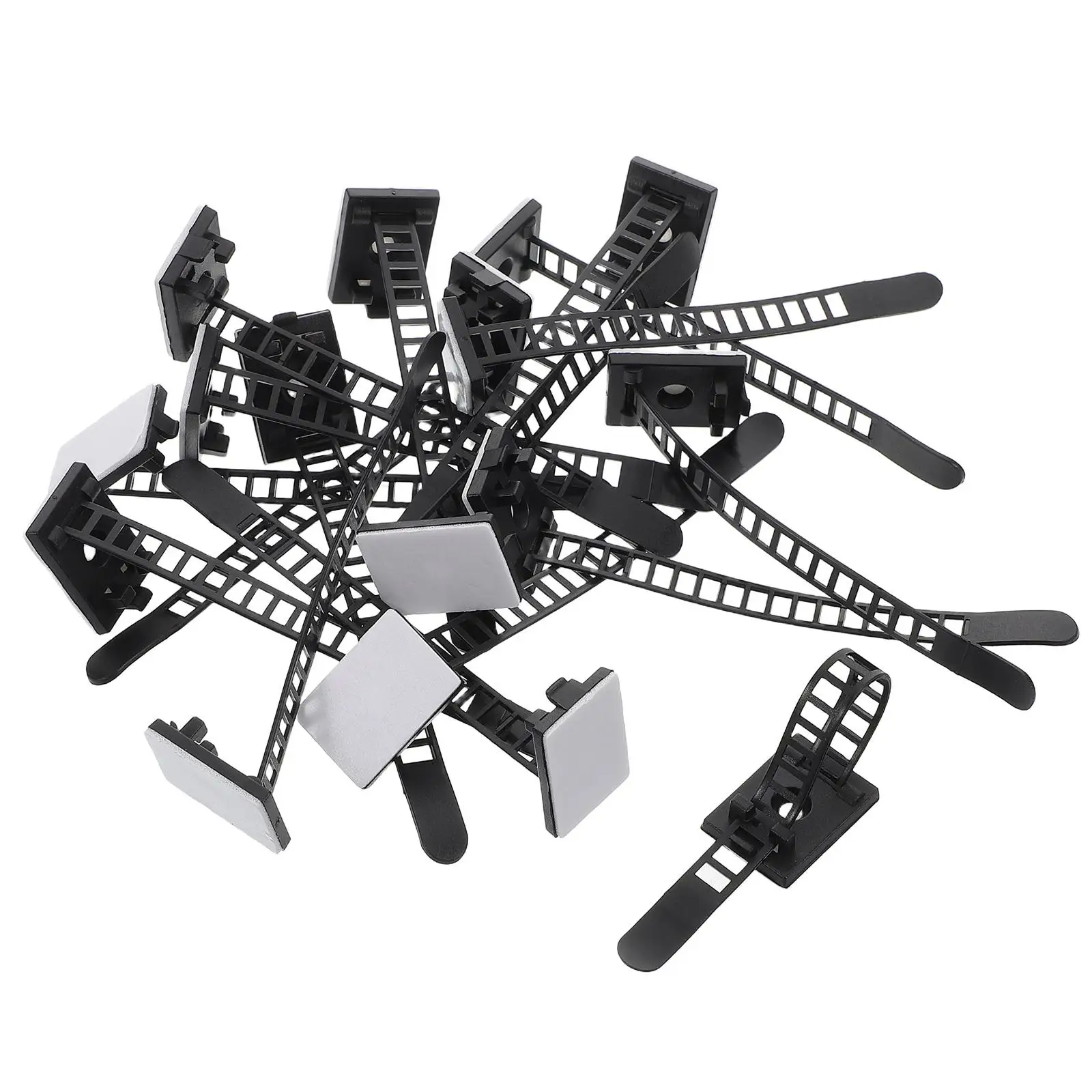 60 Pcs Cable Organizer Ties Zip Holder Management Manager Ziptie Reusable Plastic Wrap Cord for Electrical Cords
60 Pcs Cable Organizer Ties Zip Holder Management Manager Ziptie Reusable Plastic Wrap Cord for Electrical Cords