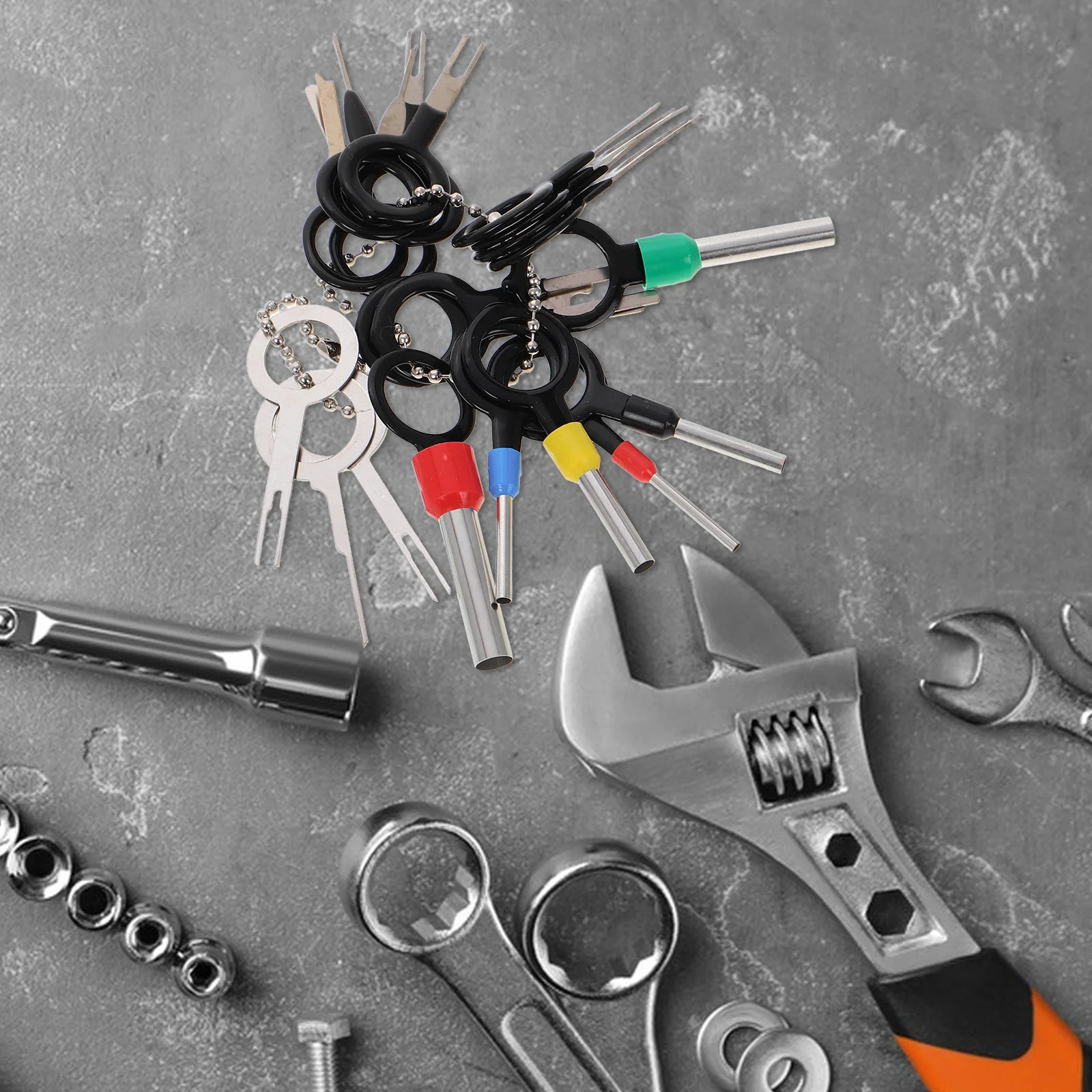 21Pcs Terminal Pin Removal Tool Electrical Connector Depinning Kit Car Wire Harness Repair Tool Set Tools Car Wire Repair Set
21Pcs Terminal Pin Removal Tool Electrical Connector Depinning Kit Car Wire Harness Repair Tool Set Tools Car Wire Repair Set
