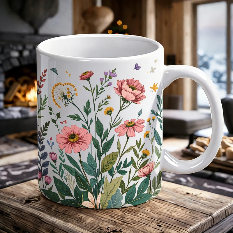 Cup & Mug Set, Wildflower Botanical Garden Ceramic Mug, Coffee Cup, Milk Cup, Office Tea Cup, Drinking Cup, Gift for Friends
Cup & Mug Set, Wildflower Botanical Garden Ceramic Mug, Coffee Cup, Milk Cup, Office Tea Cup, Drinking Cup, Gift for Friends