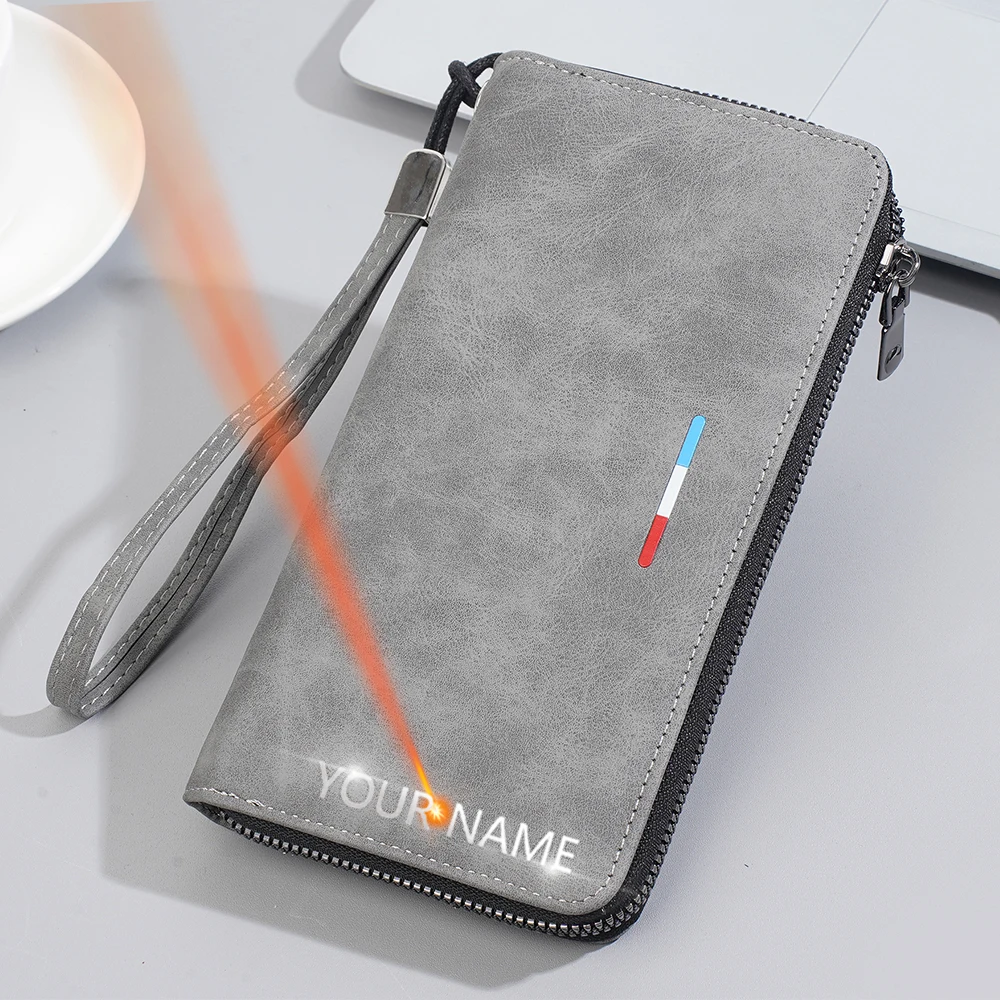 Новое имя с гравировкой, мужские кошельки, сумки, высокое качество, зажимы для карт, простой дизайн, мужской кошелек на молнии, держатель для карт и фото
Новое имя с гравировкой, мужские кошельки, сумки, высокое качество, зажимы для карт, простой дизайн, мужской кошелек на молнии, держатель для карт и фото