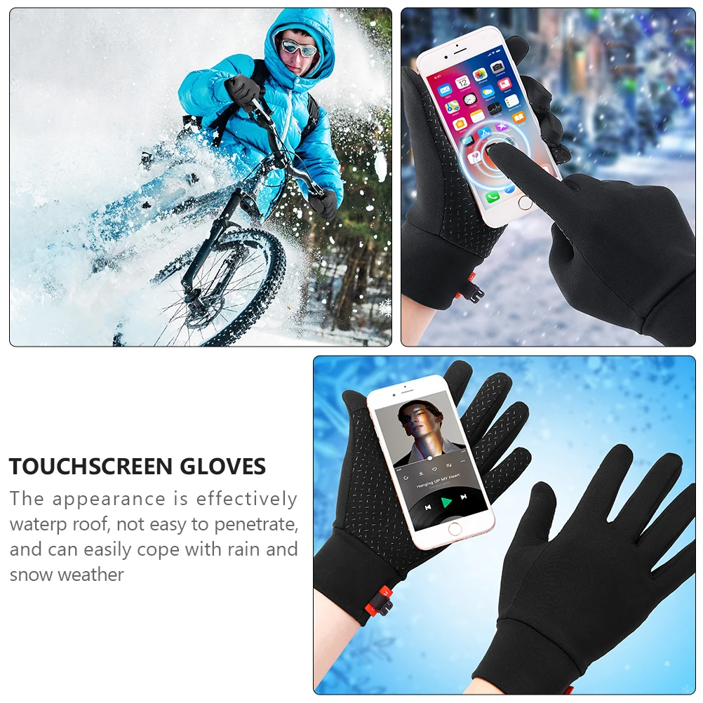Windproof Gloves Black H Covers Waterproof Unisex Winter Touchscreen Driving Warm Gloves Adjustable Durable
Windproof Gloves Black H Covers Waterproof Unisex Winter Touchscreen Driving Warm Gloves Adjustable Durable