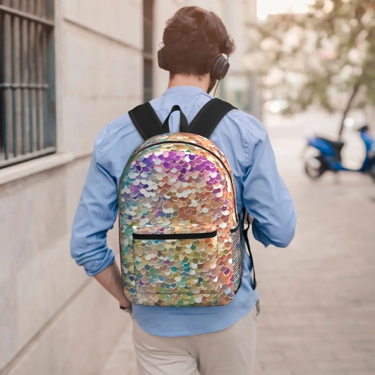 Colorful Sequin Glitter Sparkle Backpack Student BookBag Kids School Bag Laptop Shoulder Bags for Men Women
Colorful Sequin Glitter Sparkle Backpack Student BookBag Kids School Bag Laptop Shoulder Bags for Men Women