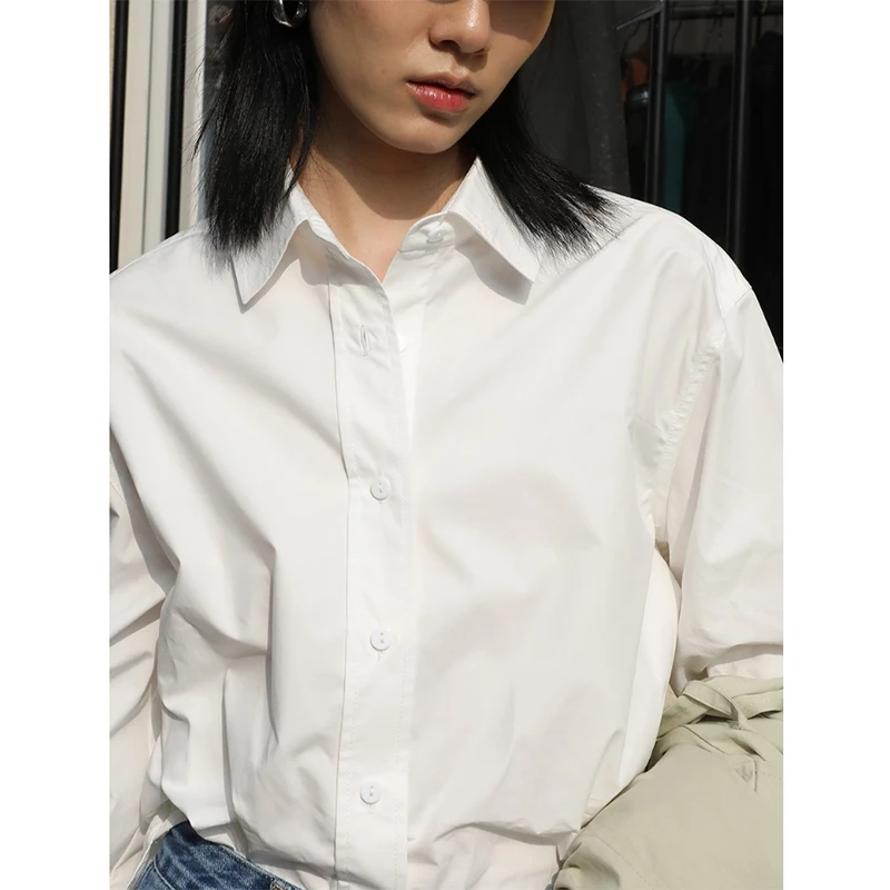 Loose Long Sleeve White Shirt Women Autumn Casual Cottton Office Female Blouse Solid Korean Fashion Shirts Women Clothing 24403
Loose Long Sleeve White Shirt Women Autumn Casual Cottton Office Female Blouse Solid Korean Fashion Shirts Women Clothing 24403